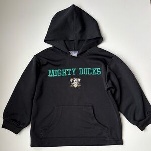Kids Black Hoodie Mighty Ducks Vintage 4T NHL